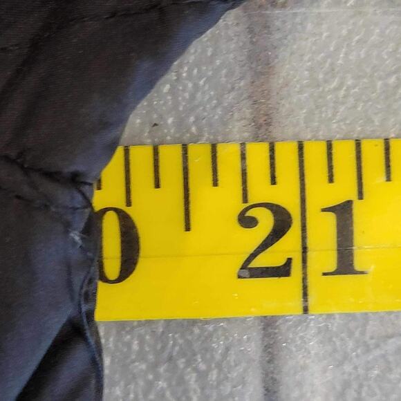 Eddie Bauer Goose Down Puffer Jacket Womens Medium Black Packable Equestrian - Picture 8 of 9